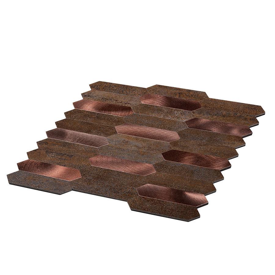 Copper Look Picket Peel and Stick Tile