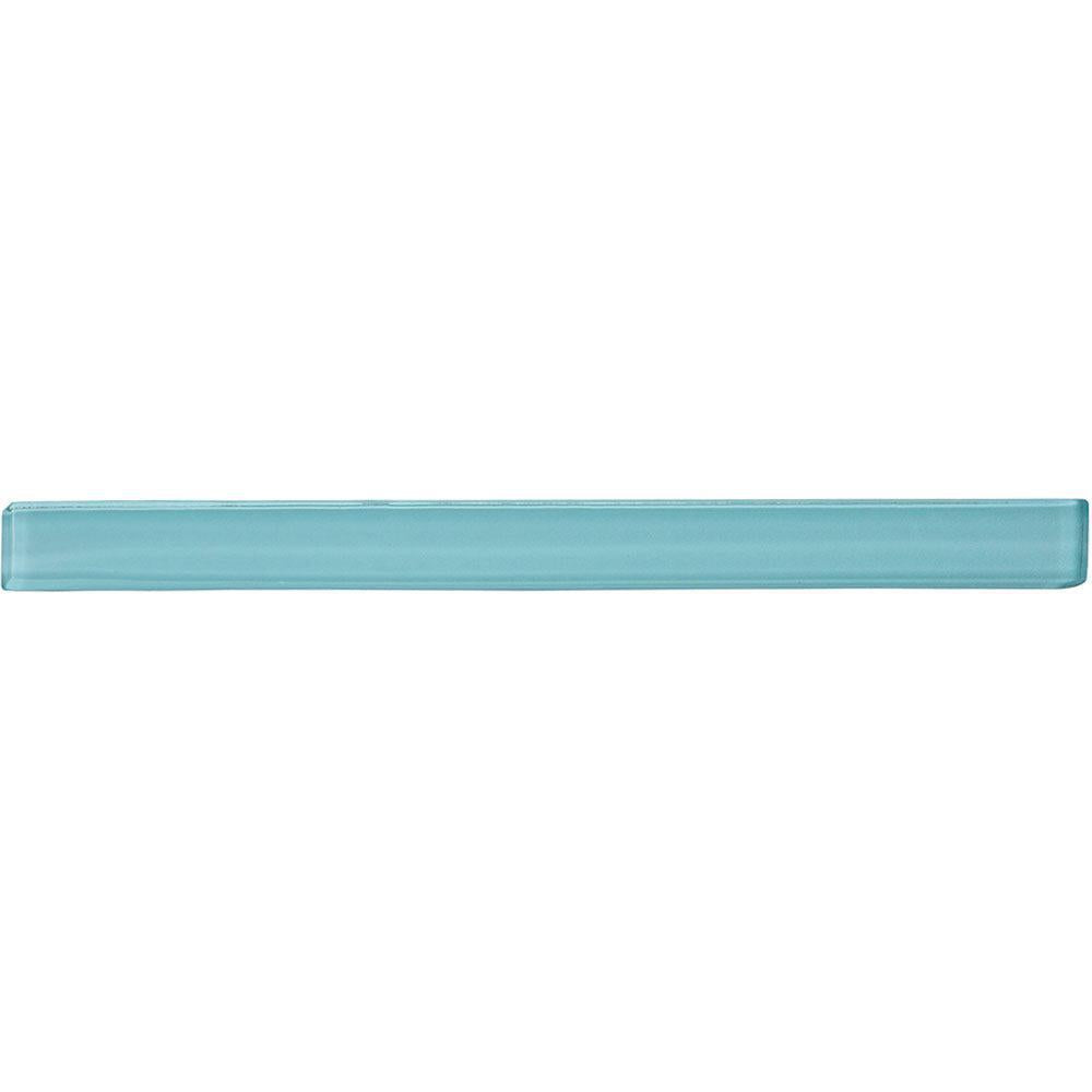Glacier Aqua Polished Glass Pencil Liner