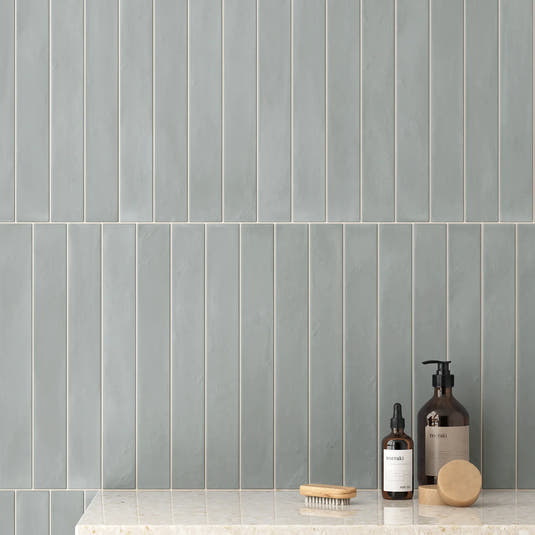 Alata Blue Porcelain Subway Tile 2x16 | Tile Club