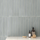 Alata Blue Porcelain Subway Tile 2x16 | Tile Club