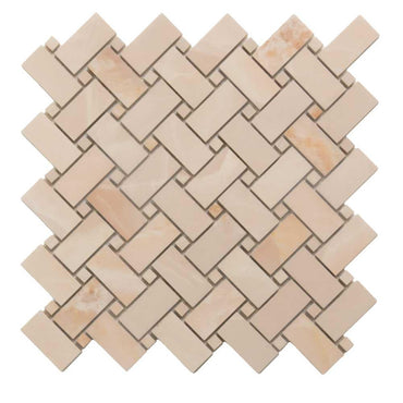 Emporio Pink Onyx Porcelain Mosaic Tile