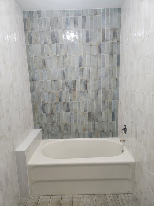 Luna Celadon 2.5x8 Ceramic Subway Tile | Tile Club