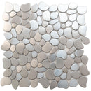 Stainless Steel Pebble Metal Mosaic Tile | Tile Club