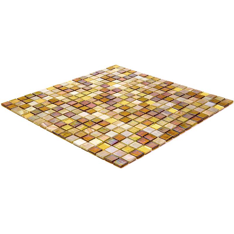 Mixed Glistening Gold Glass Tile