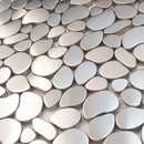 Stainless Steel Pebble Metal Mosaic Tile | Tile Club