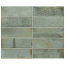 Luna Celadon 2.5x8 Ceramic Subway Tile | Tile Club