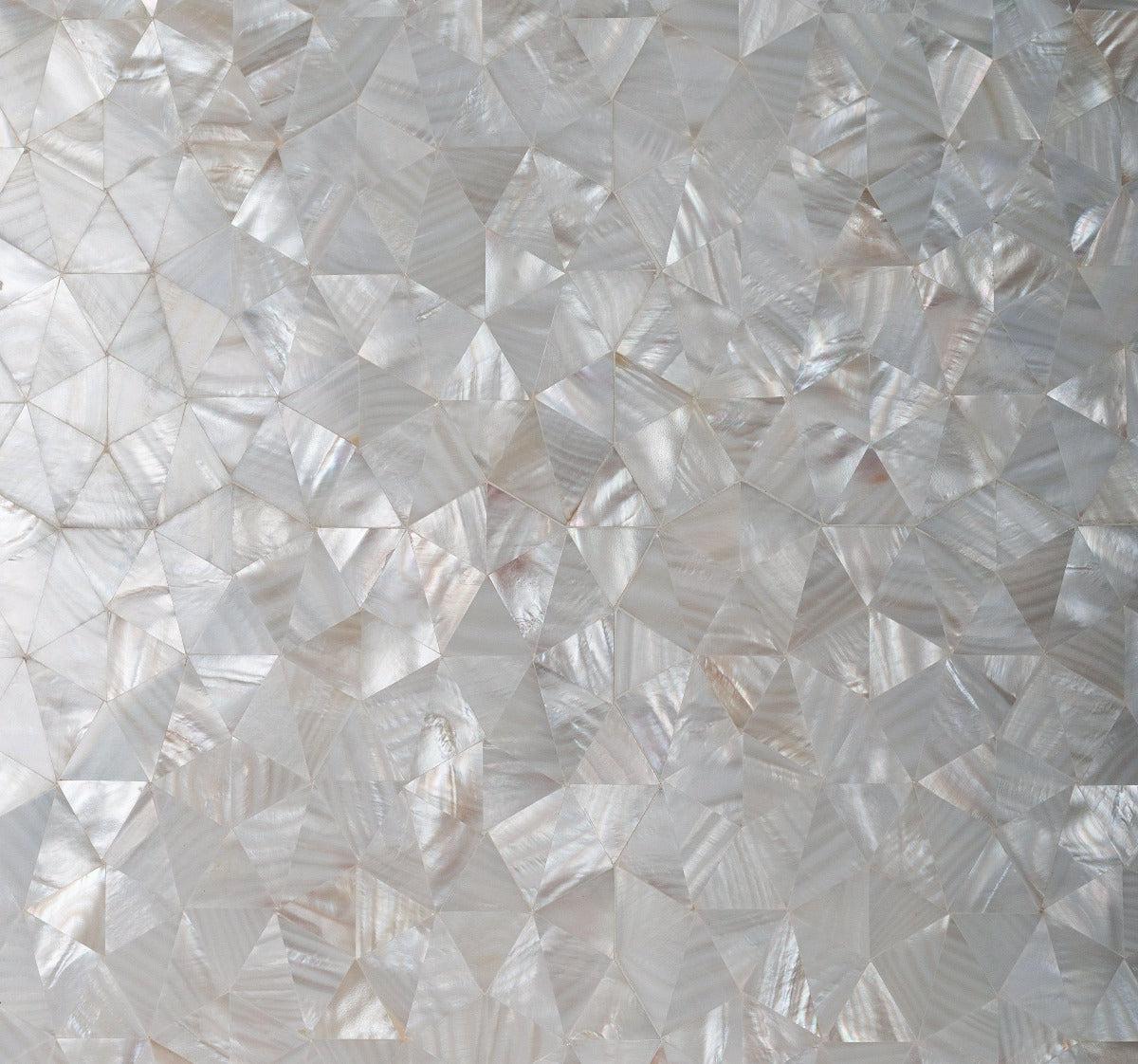 Pure White Natural Pearl Mosaic Tile|Tile Club