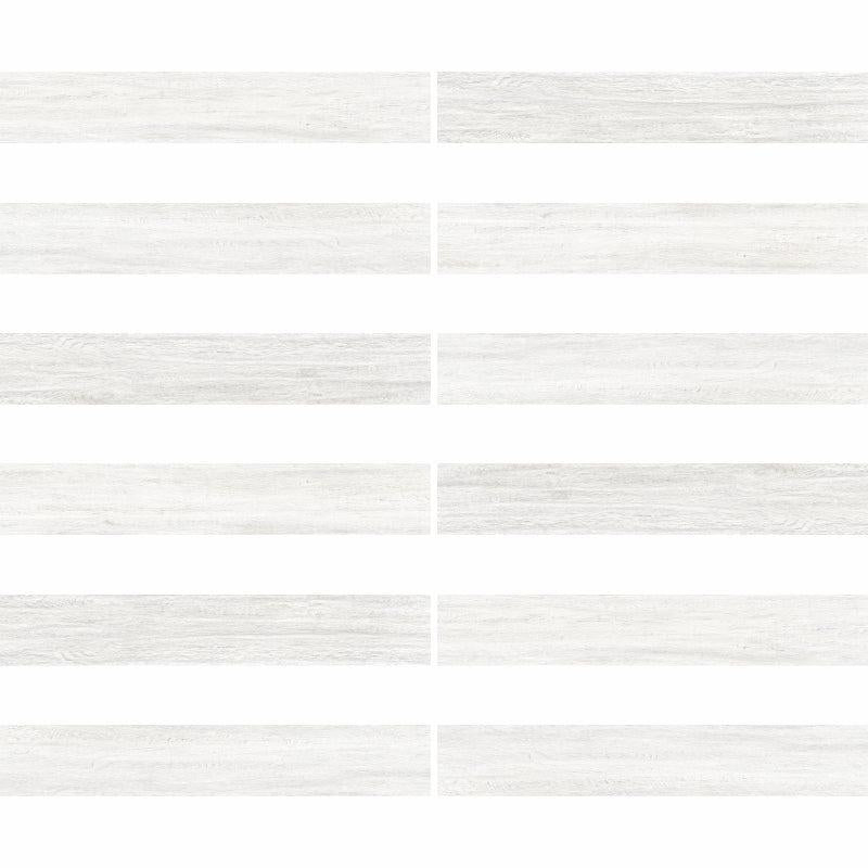 Japandi White 8x48 Wood-Look Tile Flooring