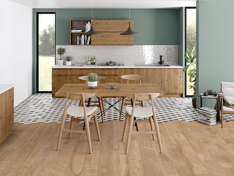 Japandi Natural 8x48 Wood-Look Tile Flooring