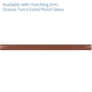 Groove Terracotta Gloss Ceramic Subway Tile | Tile Club