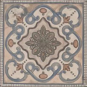 Camila Scrollwork Square Porcelain Tile | Tile Club