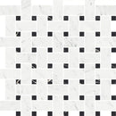 Boldara Bianco Basket Weave Porcelain Mosaic Tile