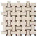 Boldara Crema Basket Weave Porcelain Mosaic Tile