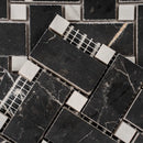 Boldara Nero Basket Weave Porcelain Mosaic Tile