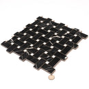 Boldara Nero Basket Weave Porcelain Mosaic Tile