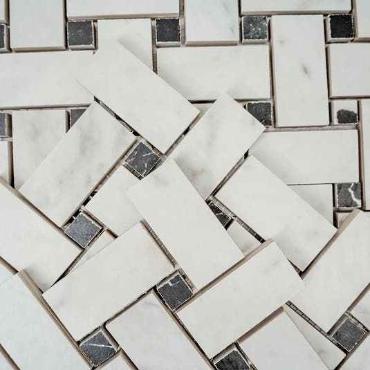 Boldara Oro Basket Weave Porcelain Mosaic Tile