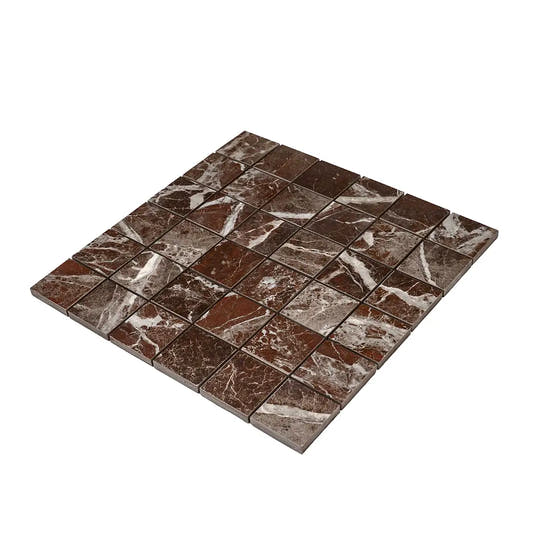Boldara Rosso 2x2 Porcelain Mosaic Tile