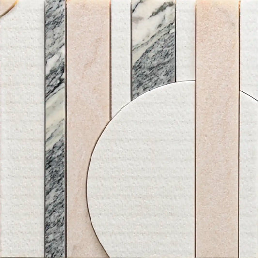 Pictoria Eclipse Rose Waterjet Mosaic Tile | Tile Club