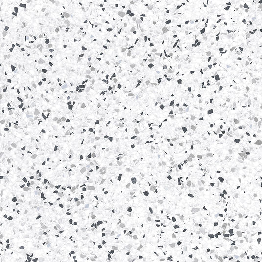 White and Black Terrazzo Square Porcelain Tile | Tile Club