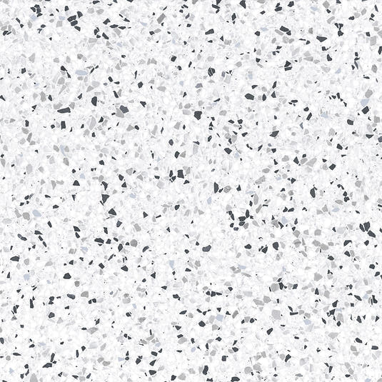 White and Black Terrazzo Square Porcelain Tile | Tile Club