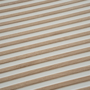 Japandi Contrast White Slat Wall Tile | Tile Club