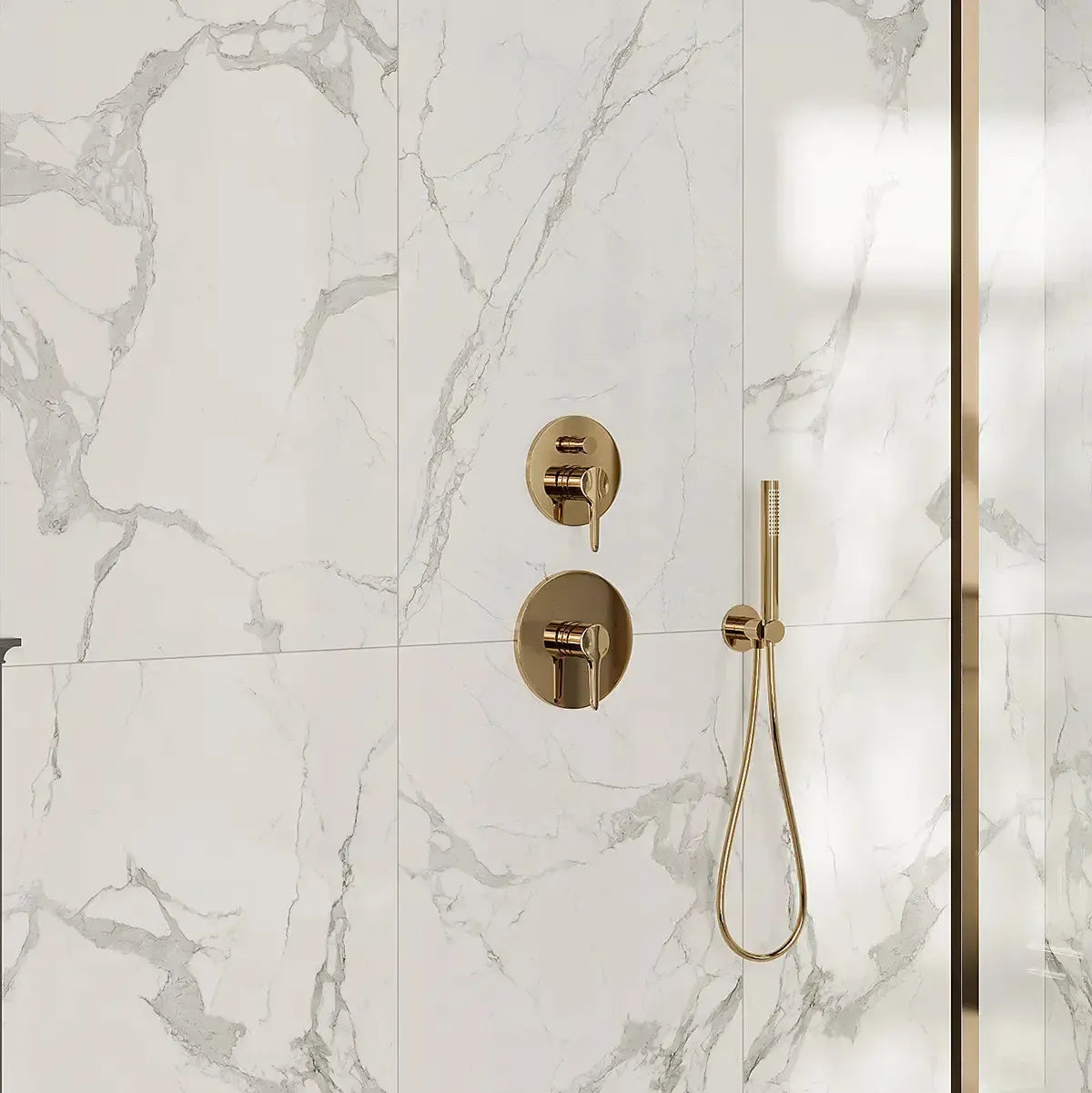 arizona tile club tobacco Azra Statuario Smoke Large Format Porcelain Tile | Ready To Ship | Size: 24