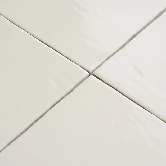 Camila White Square 5.9x5.9 Porcelain Tile | Tile Club