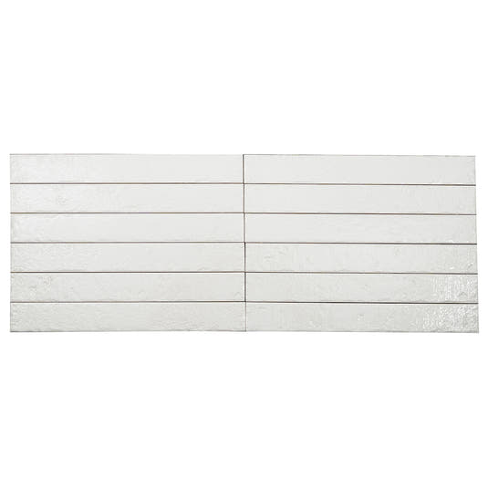 Colobric White Brick 2x16 Ceramic Wall Tile | Tile Club