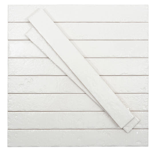 Colobric White Brick 2x16 Ceramic Wall Tile | Tile Club