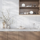 Colobric White Brick 2x16 Ceramic Wall Tile | Tile Club