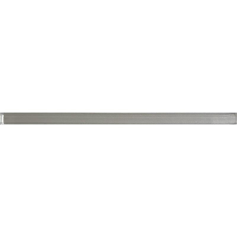 0.6" x 12" Fabrique White Glass Pencil Liner | Tile Club | Position1