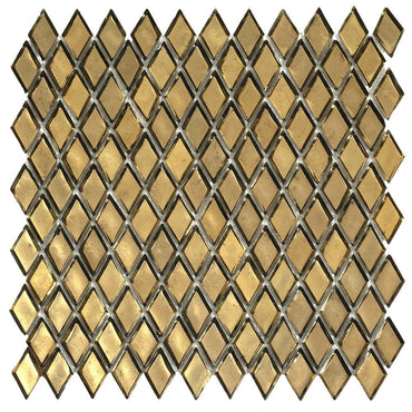 Gold Diamond Glass Mosaic Tile