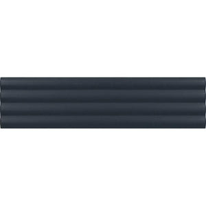 Groove Navy Deco Matte Ceramic 3D Subway TIle