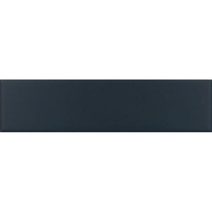 Groove Navy Matte Ceramic Subway Tile | Tile Club