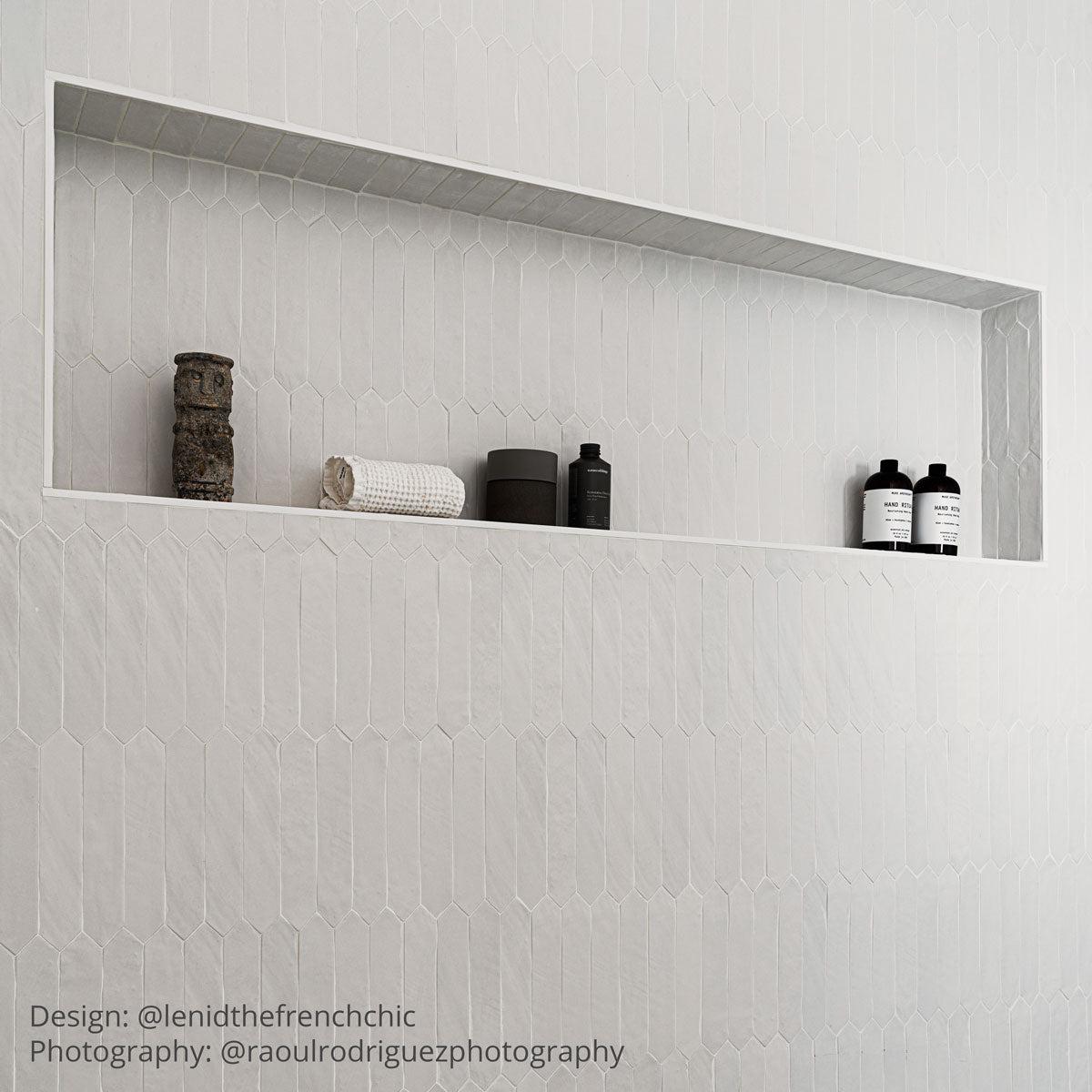 Picchetto Pearl Matte Ceramic Picket Tile | Tile Club