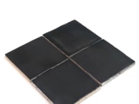 Lake Black Ceramic Square Tile 4x4