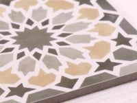 Amira Taupe Patterned Porcelain Tile