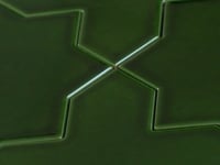 Santa Barbara Emerald Green Cross Ceramic Tile | Star and Cross Pattern Tile