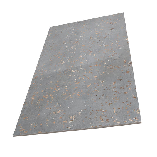 Speckled Concrete Polished Terrazzo Porcelain Tile | Tile Club