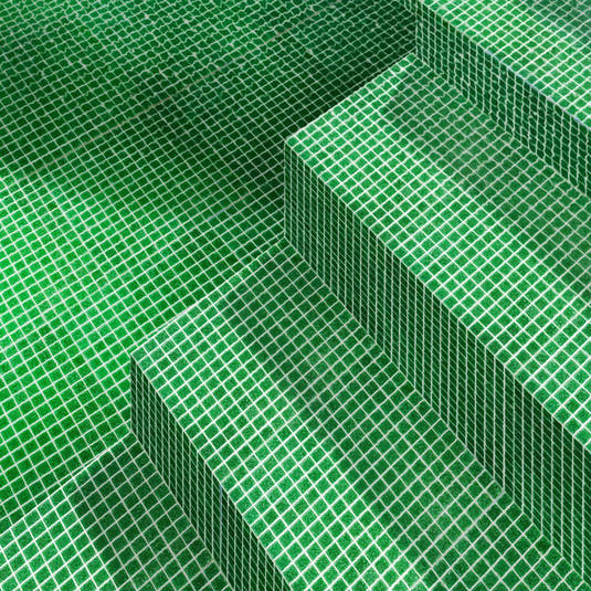 Speckled Emerald Green Squares Glass Pool Tile | Tile Club