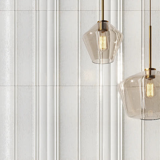 Struktura White Dimensional Porcelain Tile | Tile Club