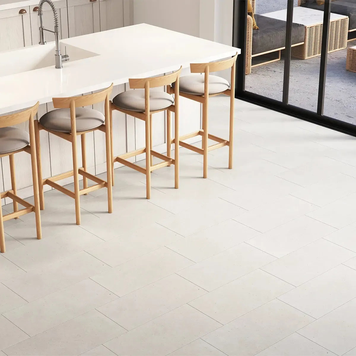 Yosemite Shell Cement Look Porcelain Tile 12