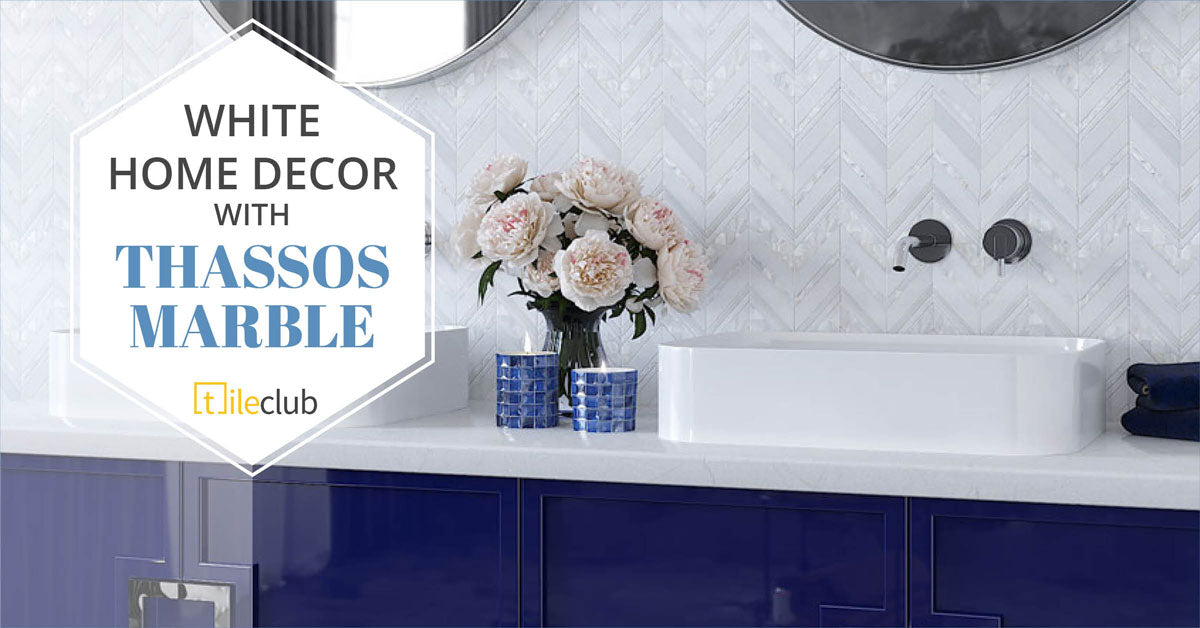 Thassos Marble Tile Ideas for Chic White Interiors