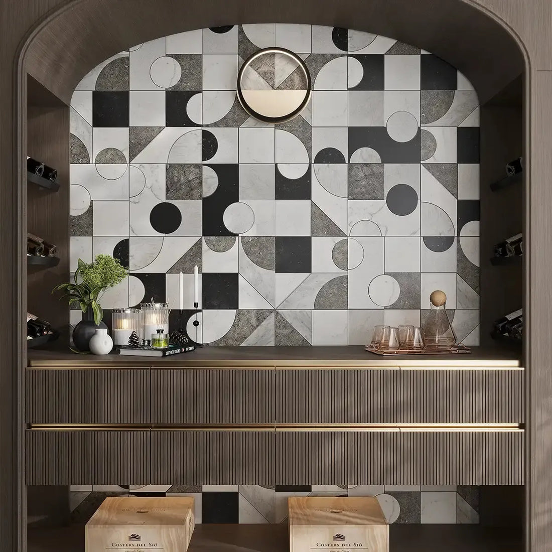 Tile Club Debuts Pictoria Waterjet Marble Mosaics | Commercial Construction & Renovation