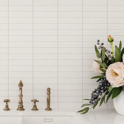 White Subway Tiles for Kitchen Backsplash, Shower, More