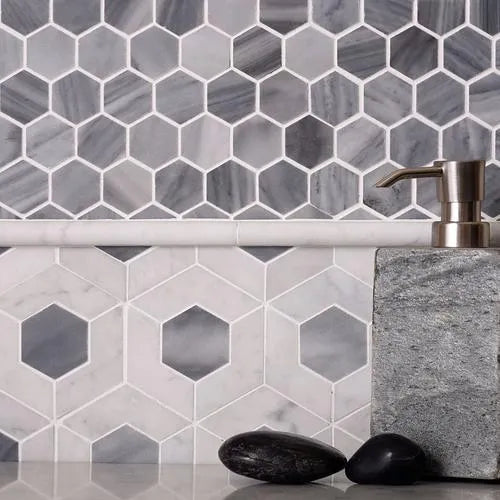 Dark Gray Bardiglio Marble Tile