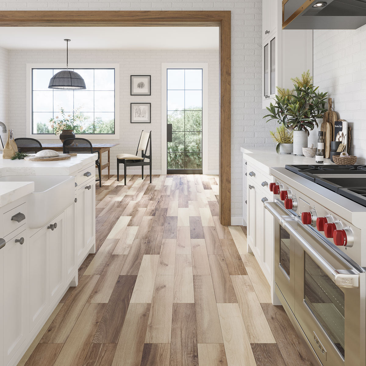 Hardwood-Look Floor Tiles