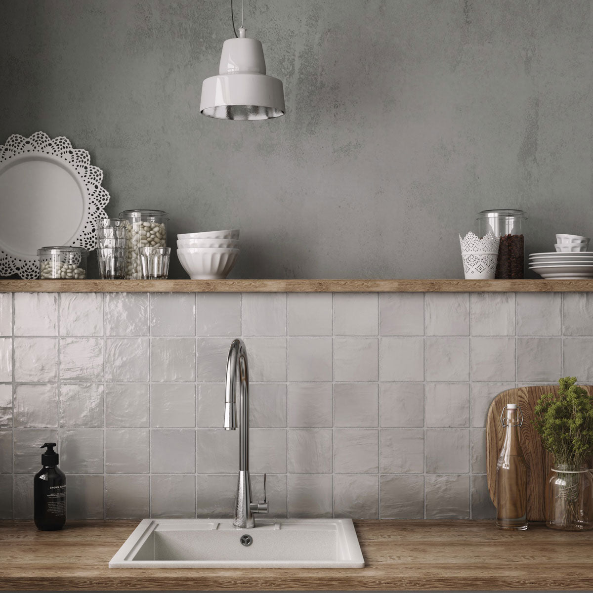 Mallorca Ceramic Tile | Pearl Finish, Handcrafted Design