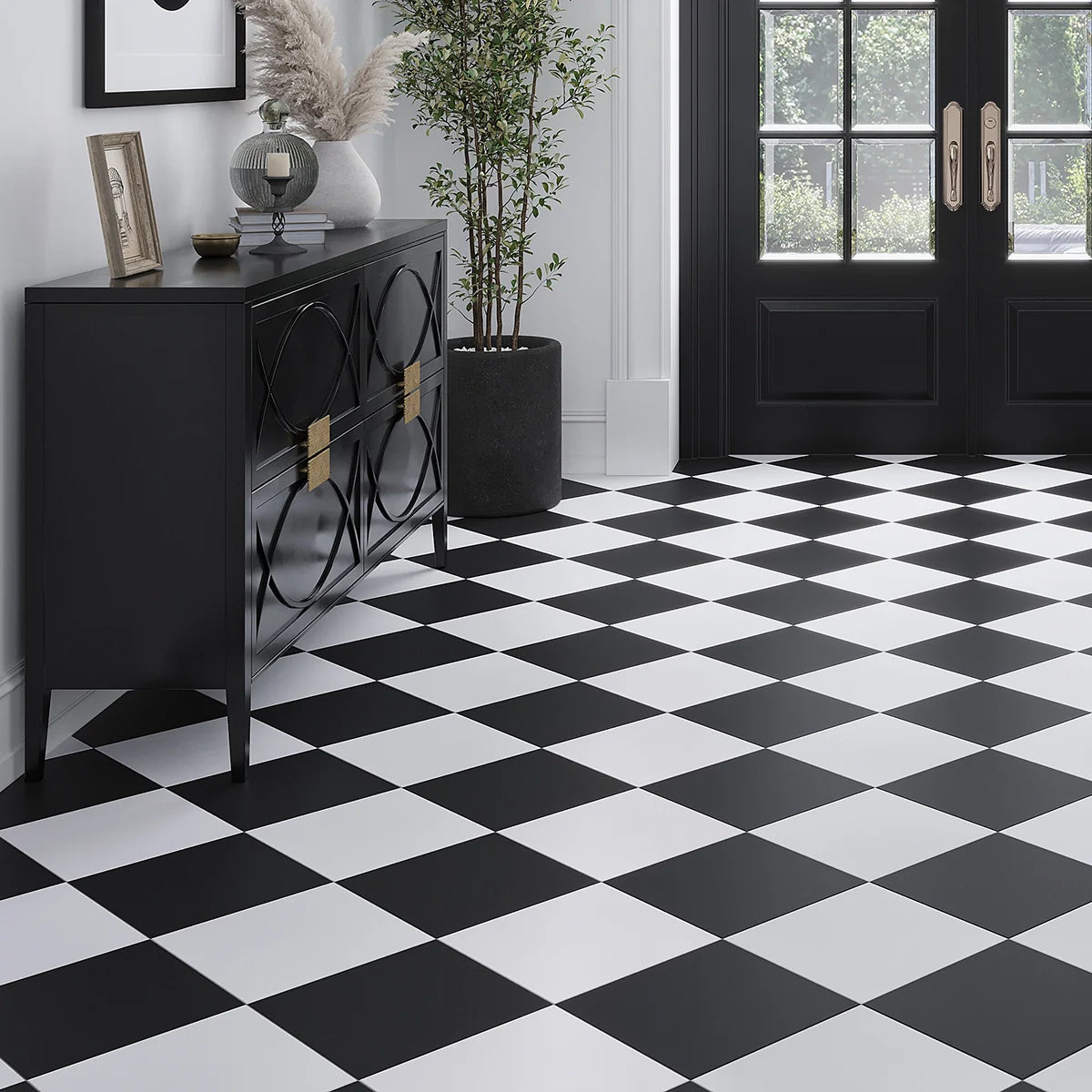 Duality Black and White Tiles