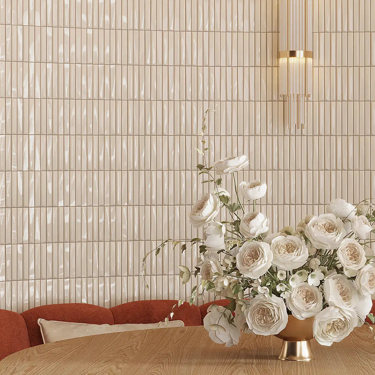 Baldwin Textured Ceramic Kit Kat Tiles